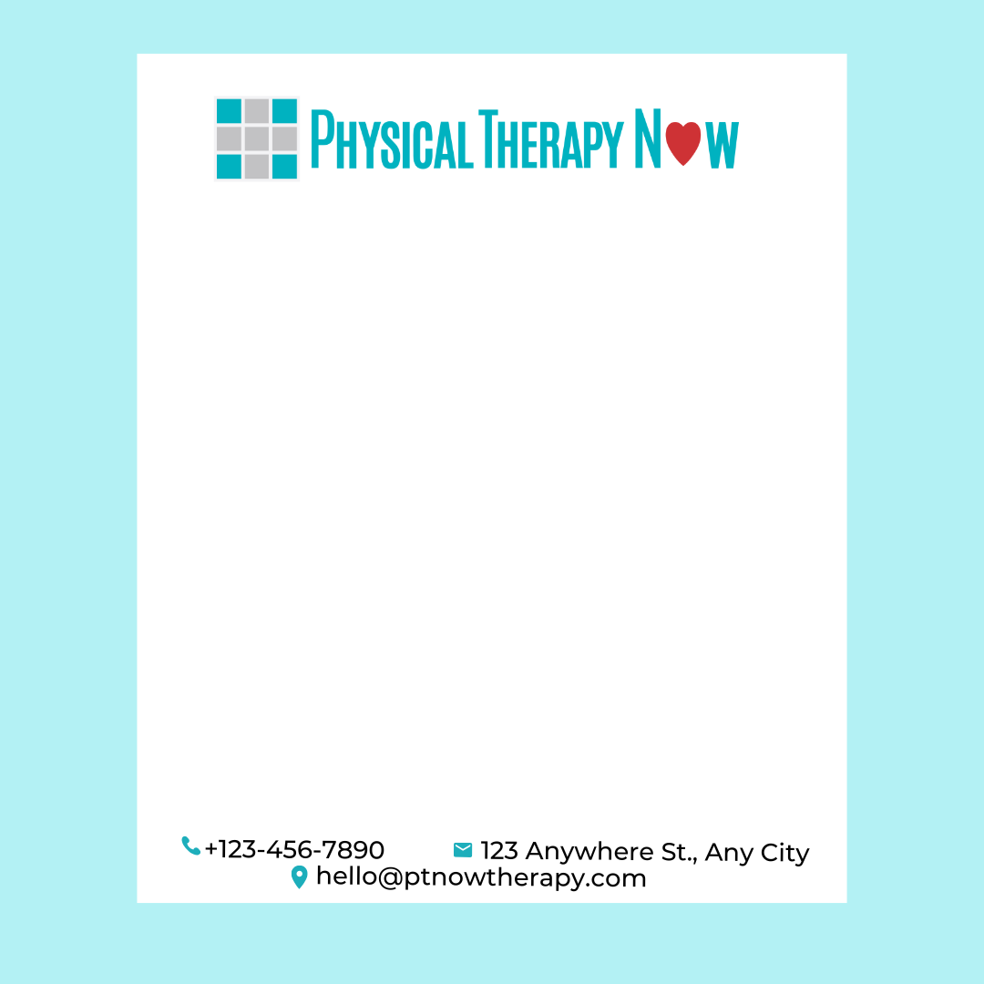 PT Therapy Now Letterhead